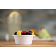 S28302 Melamine Smooth Ramekin 4 oz - White