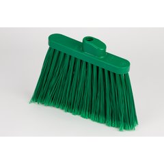 41082EC09 Color Coded Duo-Sweep Flagged Angle Broom 56" - Green