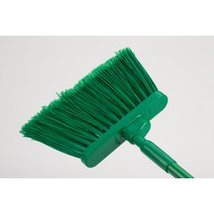 41082EC09 Color Coded Duo-Sweep Flagged Angle Broom 56" - Green