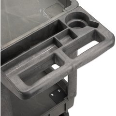 UC452523 - Bin Top 2 Shelf Utility Cart 45 x 25 - Gray