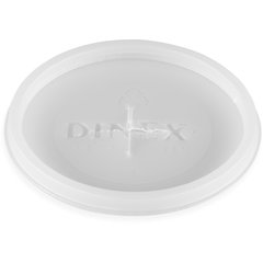 DX1193ST8714 Classic™ Disposable Lid with Straw Slot - Fits Specific 5 - 9 oz Dinex, Carlisle and Cambro Tumblers 2.393" (1000/cs) - Translucent