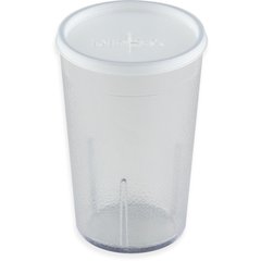 DX1193ST8714 Classic™ Disposable Lid with Straw Slot - Fits Specific 5 - 9 oz Dinex, Carlisle and Cambro Tumblers 2.393" (1000/cs) - Translucent