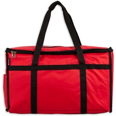 FC2212-RD San Jamar Nylon Insulated Food Delivery Bag 22" x 12" x 12"  - Red
