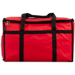 FC2212-RD San Jamar Nylon Insulated Food Delivery Bag 22" x 12" x 12"  - Red