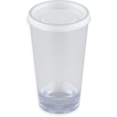DX2125ST9000 Disposable Lid - Fits Specific 5 - 12 oz Aladdin Temp-Rite Mugs, Bowls and Tumblers (2000/cs) - Translucent