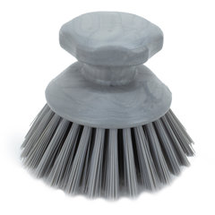 42395EC23 Round Scrub Brush 5in - Gray
