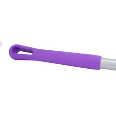40246EC68 Natural Aluminum Handle with Color-Coded Tip and Hang Up Cap 30" - Purple