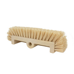 40422EC25 Color Coded Mult-Level Floor Scrub Brush with End Bristles 12" - Tan