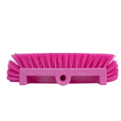 40422EC26 Color Coded Mult-Level Floor Scrub Brush with End Bristles 12" - Pink
