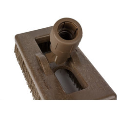 3638831EC01 Color Code Swivel Scrub Brush 8" - Brown