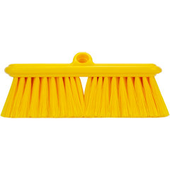 40050EC04 Color Coded Flo-Thru Brush with Protective Bumper 9.5" - Yellow