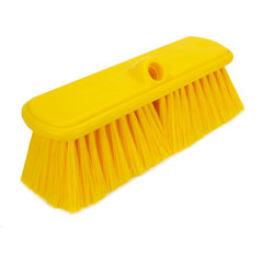 40050EC04 Color Coded Flo-Thru Brush with Protective Bumper 9.5" - Yellow