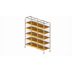 DXIRDSD9150 Dome Storage Rack -  Holds 150 Domes or 300 Bases/Underliners  - Stainless Steel