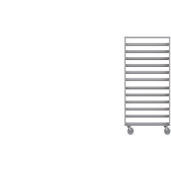 DXPDHOR20UP Universal Tray Cart 20 Trays - Aluminum