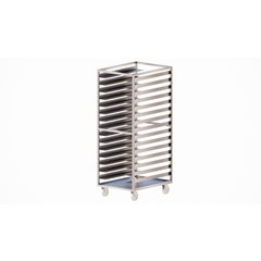 DXPDHOR24UP Universal Tray Cart 24 Trays - Aluminum
