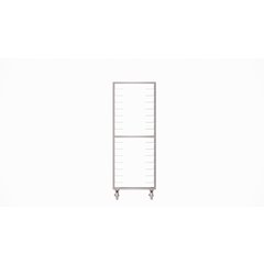 DXPDHOR24UP Universal Tray Cart 24 Trays - Aluminum