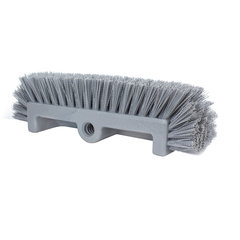 40422EC23 Color Coded Mult-Level Floor Scrub Brush with End Bristles 12" - Gray