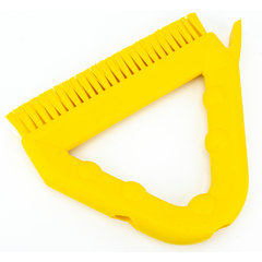 41323EC04 Spart 9" Color Coded Tile and Grout Brush  - Yellow