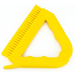 41323EC04 Spart 9" Color Coded Tile and Grout Brush  - Yellow