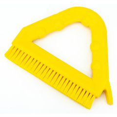 41323EC04 Spart 9" Color Coded Tile and Grout Brush  - Yellow