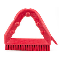 41323EC05 Spart 9" Color Coded Tile and Grout Brush  - Red