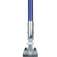 362113EC14 Fiberglass Dust Mop Handle with Clip-On Connector 60" - Blue