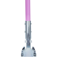 362113EC26 Fiberglass Dust Mop Handle with Clip-On Connector 60" - Pink