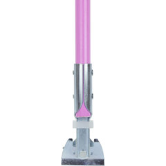 362113EC26 Fiberglass Dust Mop Handle with Clip-On Connector 60" - Pink