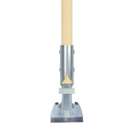 362113EC25 Fiberglass Dust Mop Handle with Clip-On Connector 60" - Tan