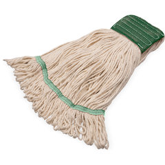 369120G00 GREASE RELEASE MED NATURAL LOOPED END MOP GREEN BA