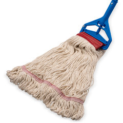 369125G00 GREASE RELEASE LRG NATURAL LOOPED-END MOP W/RED BA