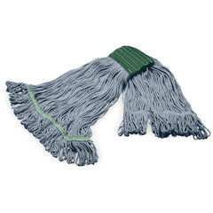 369120G14 GREASE RELEASE MED BLUE LOOPED-END MOP W/GREEN BAN