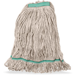 369320M00 ANTI-MICROBIAL MED NATURAL LOOPED END MOP GREEN BA