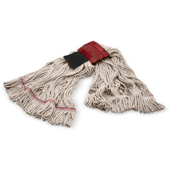 369424S00 LRG NATURAL LOOPED-END MOP W/RED BAND W/ SCRUBBER