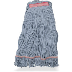 369425B14 LRG BLUE LOOPED-END MOP W/RED BAND - 4 PLY NRW BAN