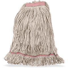369325M00 ANTI-MICROBIAL LRG NATURAL LOOPED-END MOP W/RED BA