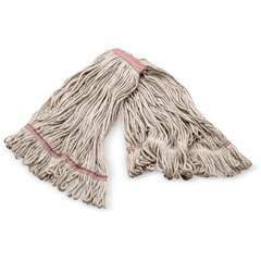 369325M00 ANTI-MICROBIAL LRG NATURAL LOOPED-END MOP W/RED BA