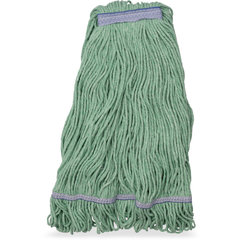 36942909 X-LRG GREEN LOOPED END MOP W/BLUE BAND - 4 PLY SYN