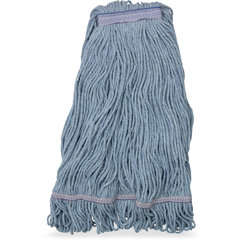 36942914 X-LRG BLUE LOOPED END MOP W/BLUE BAND - 4 PLY SYN