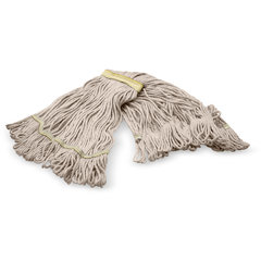 369411B00 SMALL NATURAL YELLOW BAND MOP W/LOOPED-END - 4 PLY