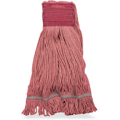 369424B05 LRG RED LOOPED-END MOP W/RED BAND  - 4 PLY SYNTH W