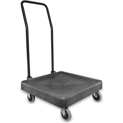 C2236H14 E-Z Glide™ Warewashing Rack Dolly with Handle 22.5" x 22.5" x 39.5" - Blue