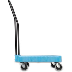 C2236H14 E-Z Glide™ Warewashing Rack Dolly with Handle 22.5" x 22.5" x 39.5" - Blue