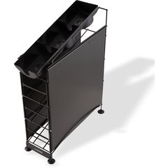 C8504WFD Cup & Lid Dispenser 4 Tier - Black