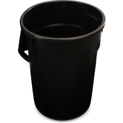 34104403 Bronco™ Round Waste Bin Trash Container 44 Gallon - Black
