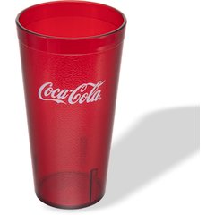 52203550 Coca-Cola® Stackable™ SAN Plastic Tumbler 20 oz - Coke - Ruby