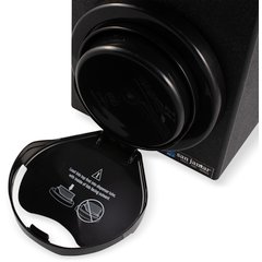 L2913BK EZ-Fit® Lid Dispenser L2200C (2) and L2400C (1) Trim Rings Cabinet - Black  - Black