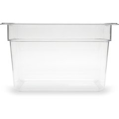 10223B07 StorPlus™ Polycarbonate Food Pan 1/2 Size, 8" Deep - Clear
