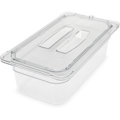 3066107 StorPlus™ Polycarbonate Food Pan 1/3 Size, 4" Deep - Clear