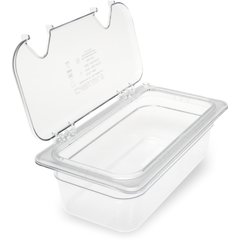3066107 StorPlus™ Polycarbonate Food Pan 1/3 Size, 4" Deep - Clear